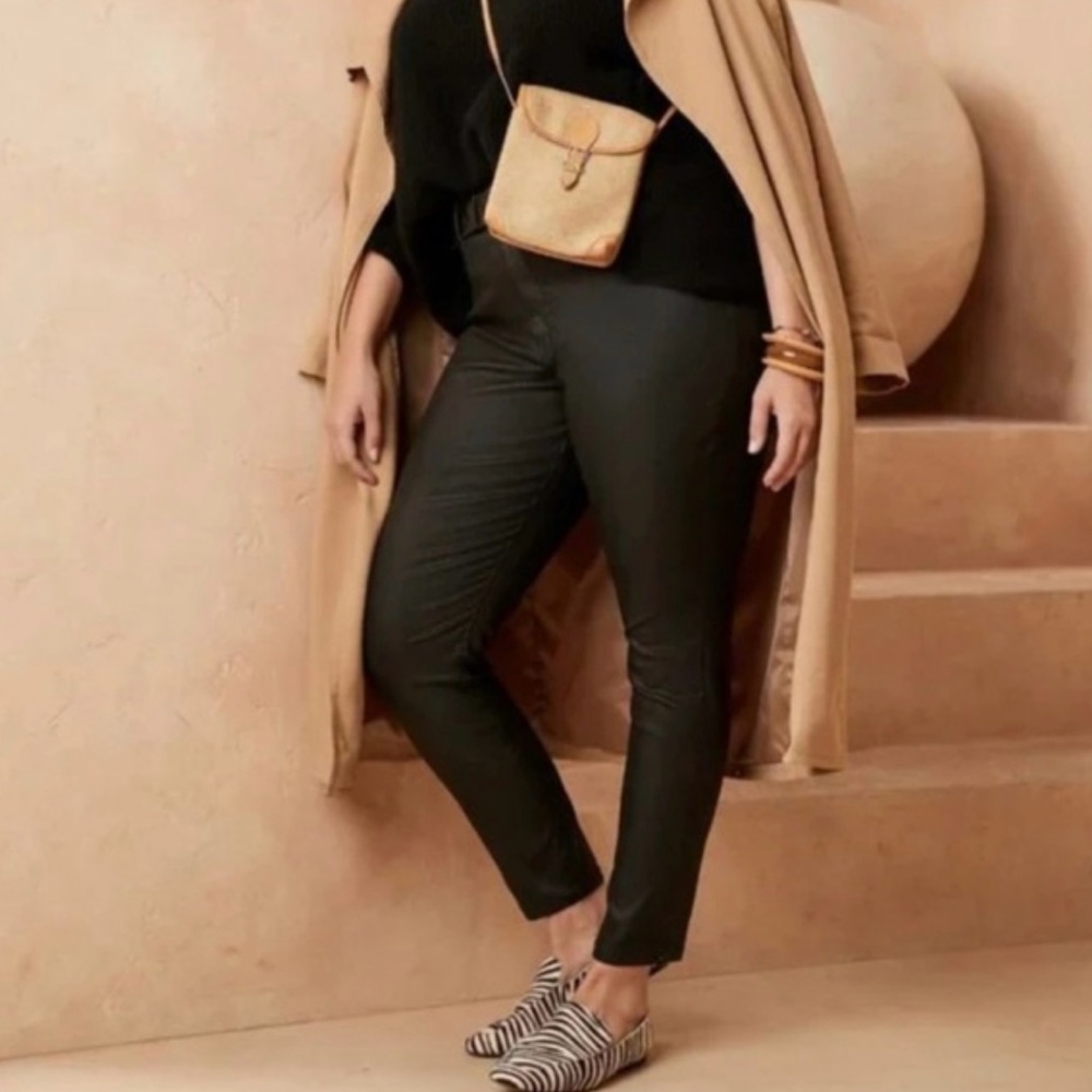 Banana republic factory Curvy High-Rise Coated Skinny Jeans